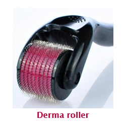 Derma roller scar treatment